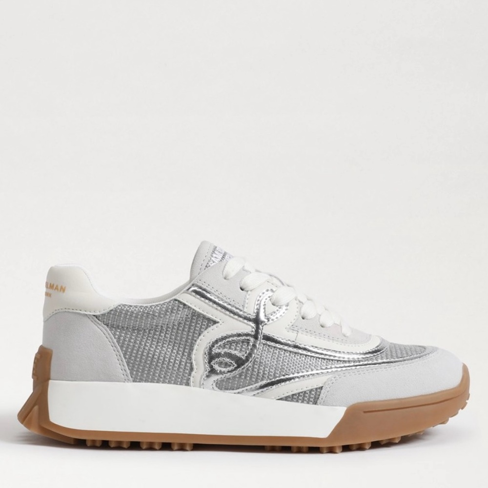 Sam Edelman Luna -Silver and white sneakers, trainers